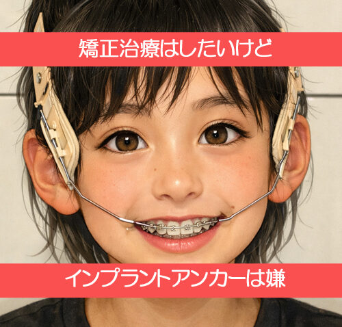 矯正治療はしたいけど、インプラントアンカーはしたくない