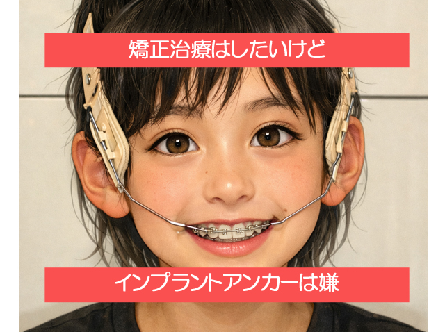 矯正治療はしたいけど、インプラントアンカーはしたくない